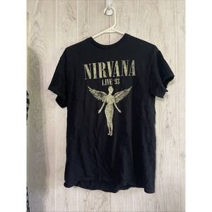 Nirvana Utero Double-sided T-Shirt Black  Size Medium Live 93